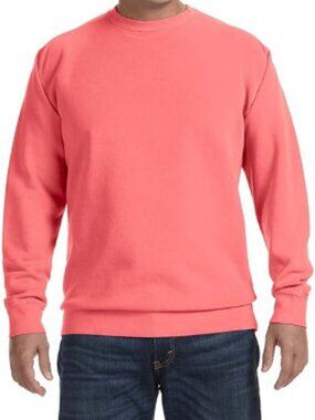 Adult 9.5 oz. Crewneck Sweatshirt - SALMON - M